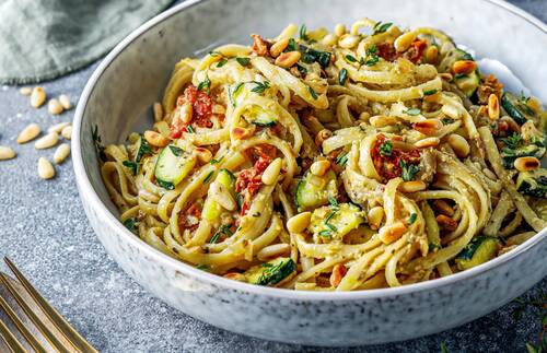 LINGUINE MIT ARTISCHOCKEN PESTO