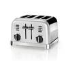 Toaster avec 4 Tranches Gris Perle
