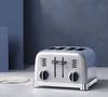Toaster avec 4 Tranches Gris Perle