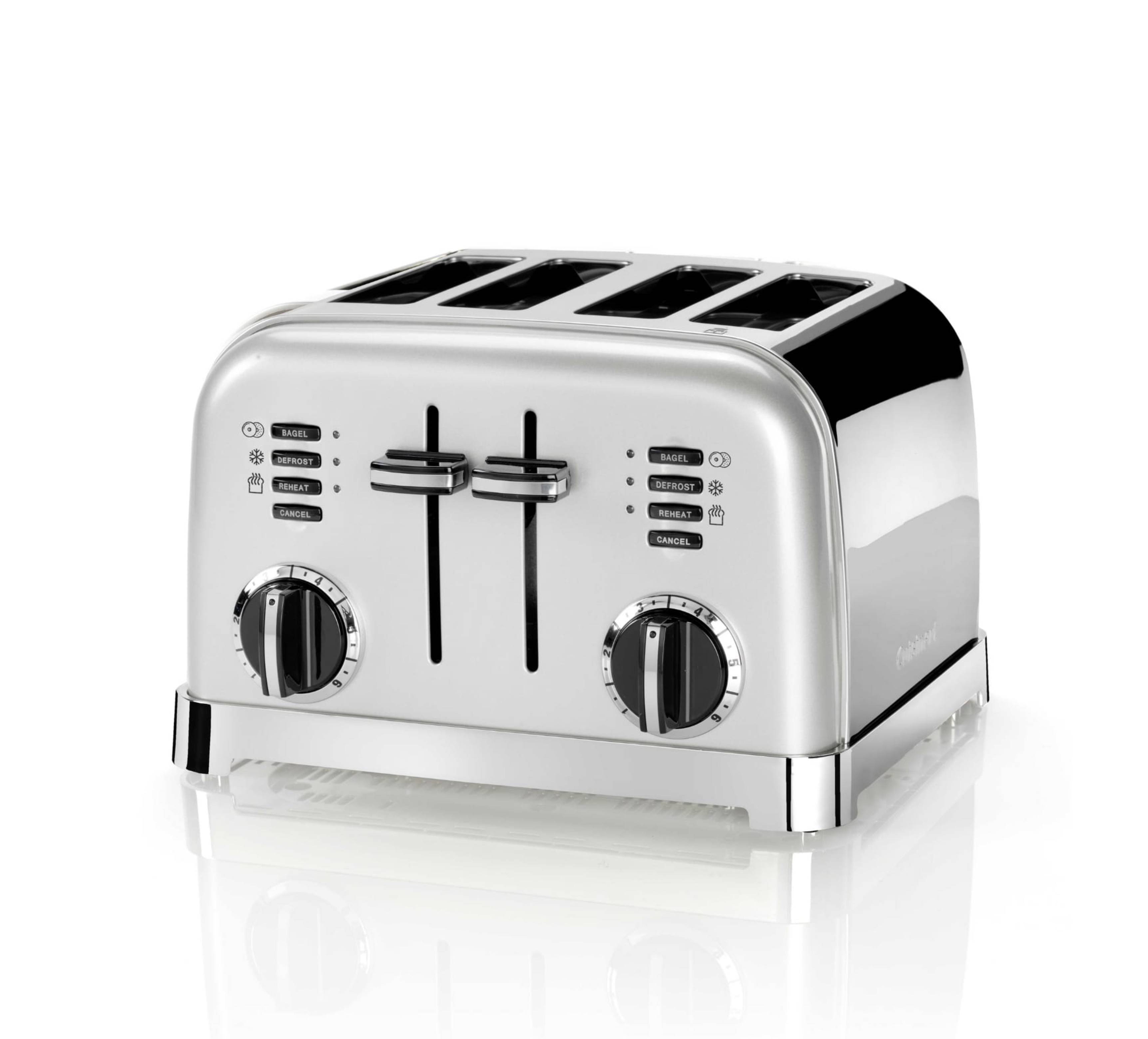 Toaster vierfach Perlgrau