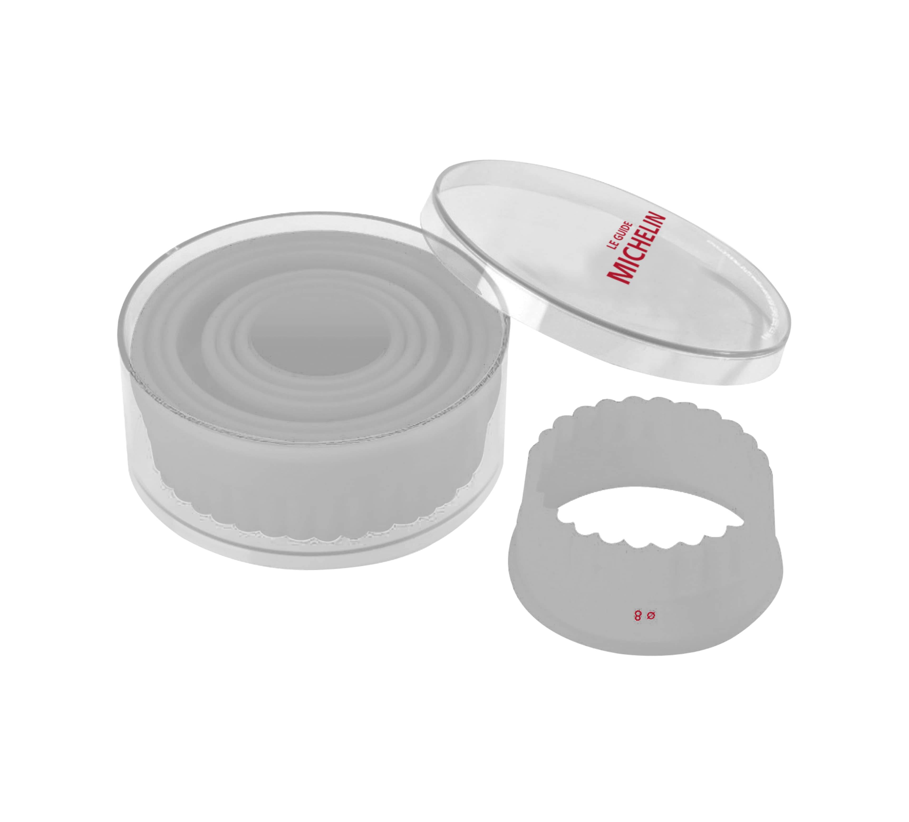 Découpoirs ronds cannelés 6 pcs