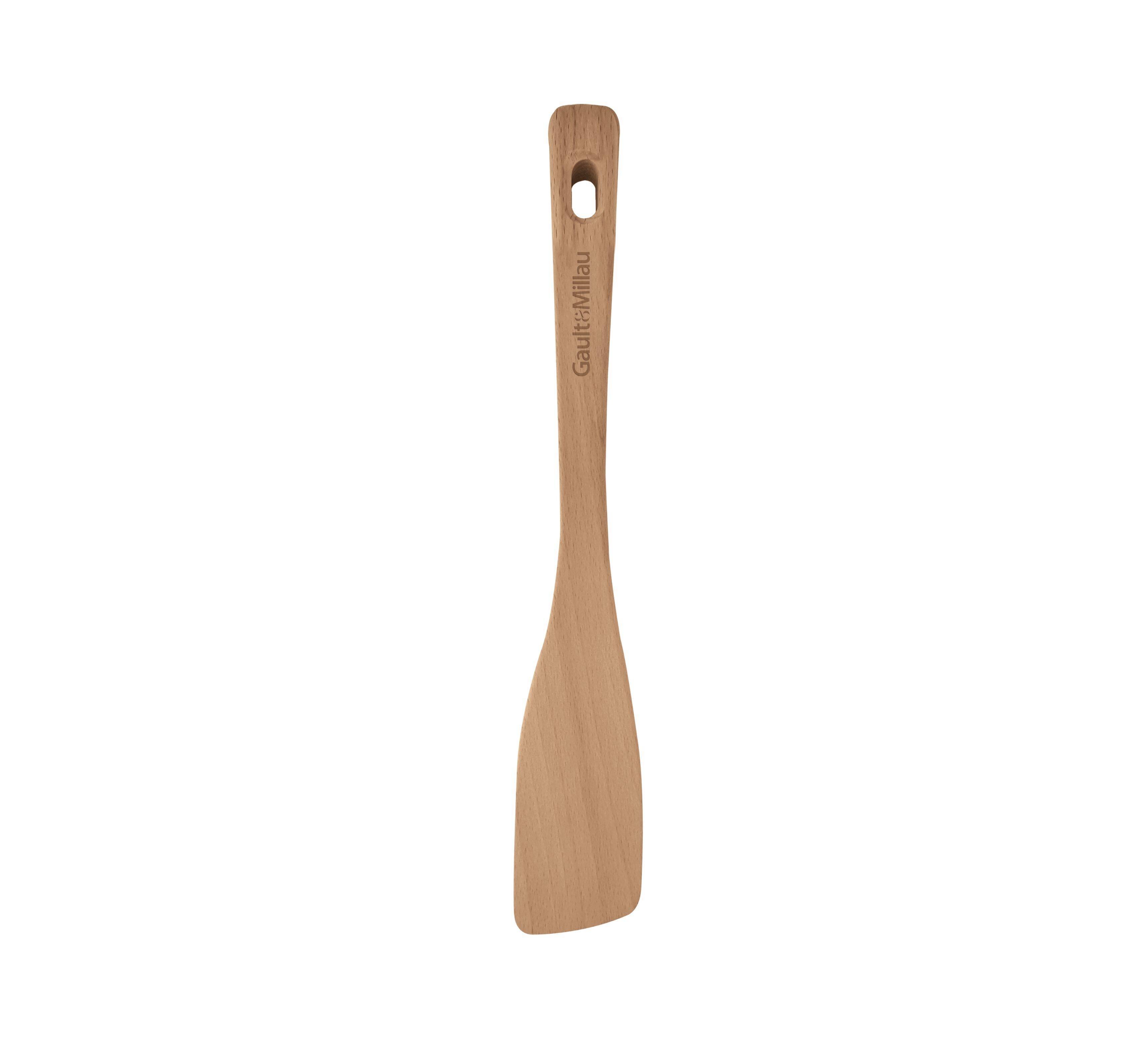 Holzpfannenwender abgeschrägt aus Buchenholz