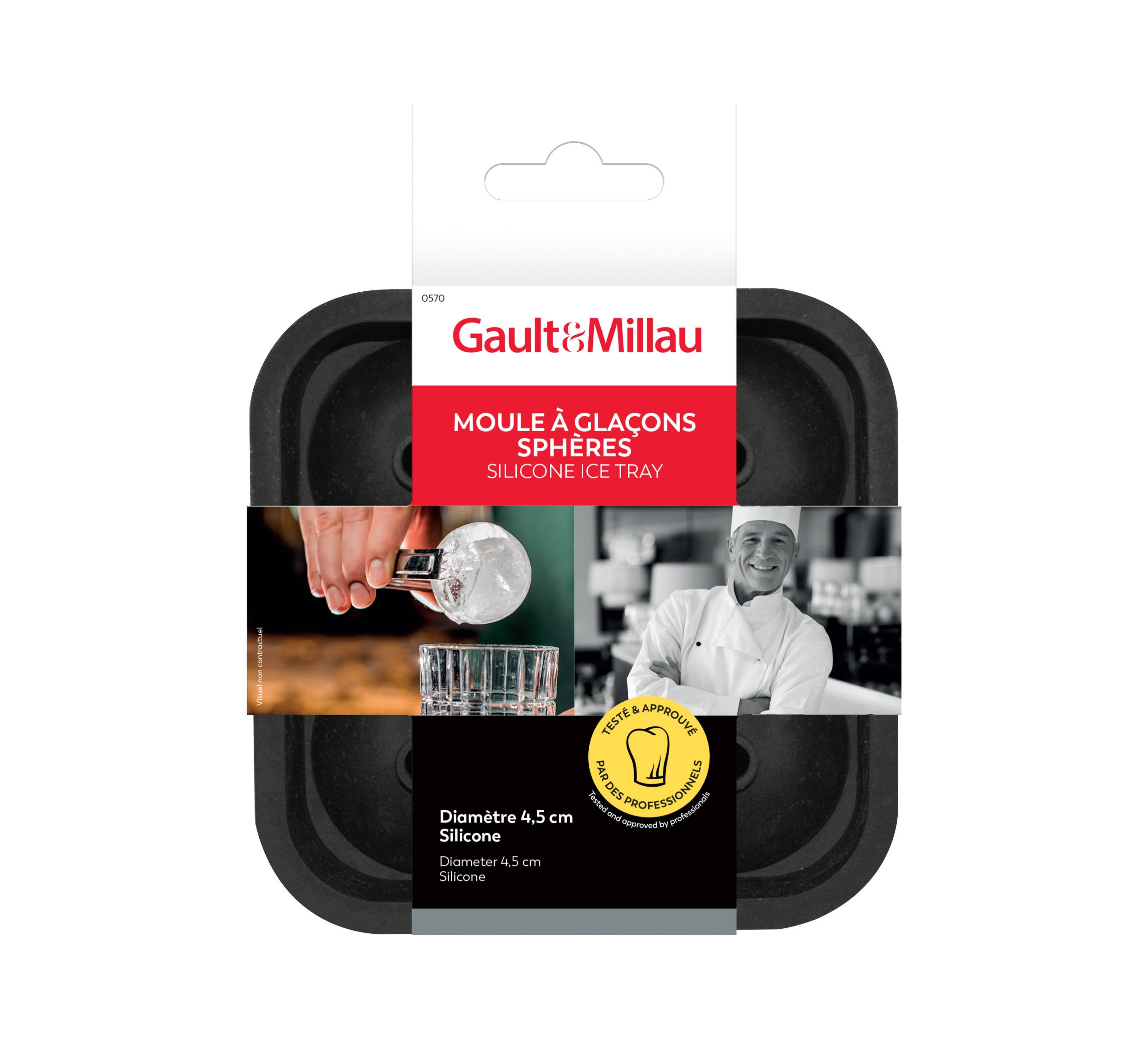 Moule à glaçons sphères x4